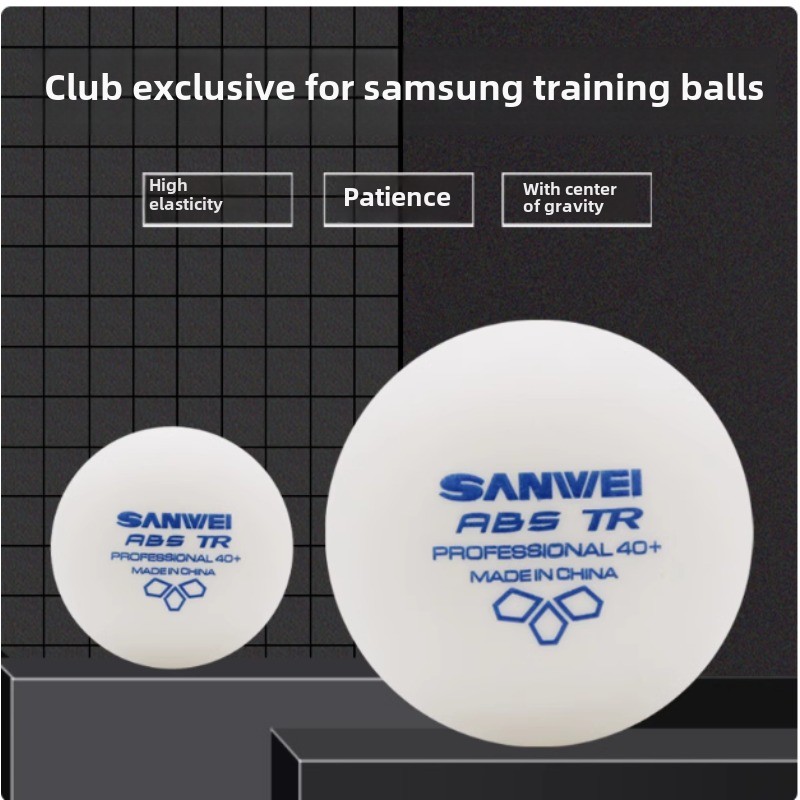 Table Tennis Olympics - 100 pcs Sanwei New Materials Plastic