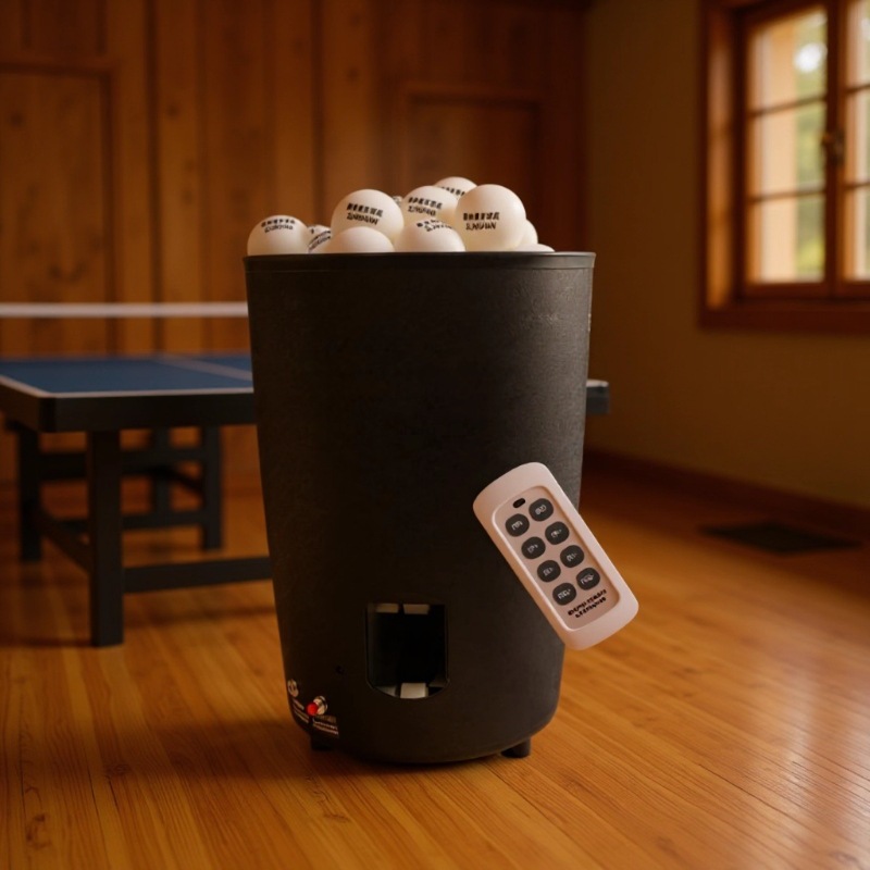 Table Tennis Machine - Portable Table Tennis Ball Machine Automatic,