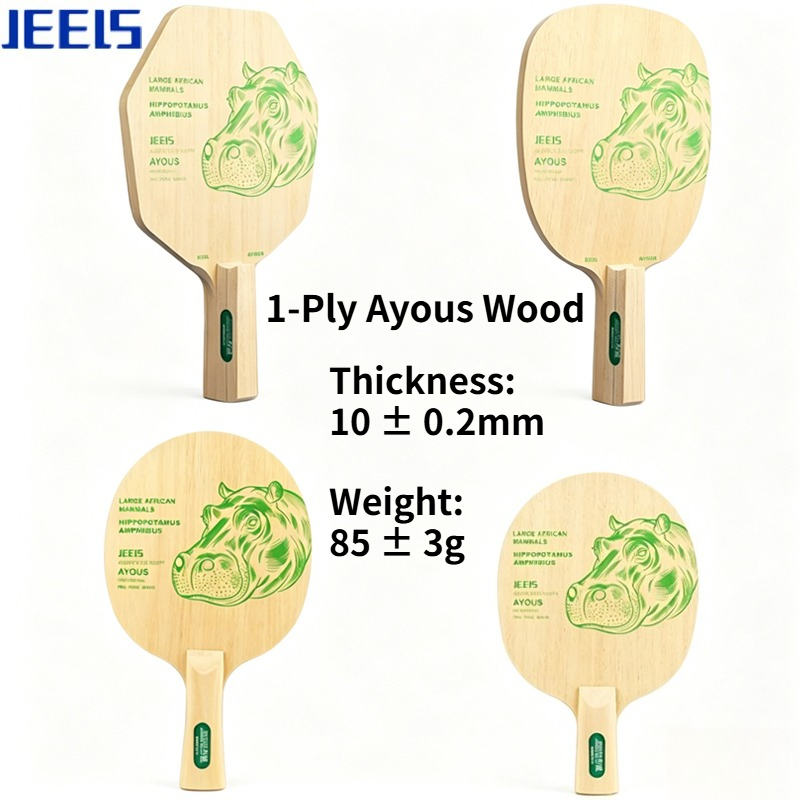 Table Tennis Single - JEELS Green Hippo Table Tennis Blade