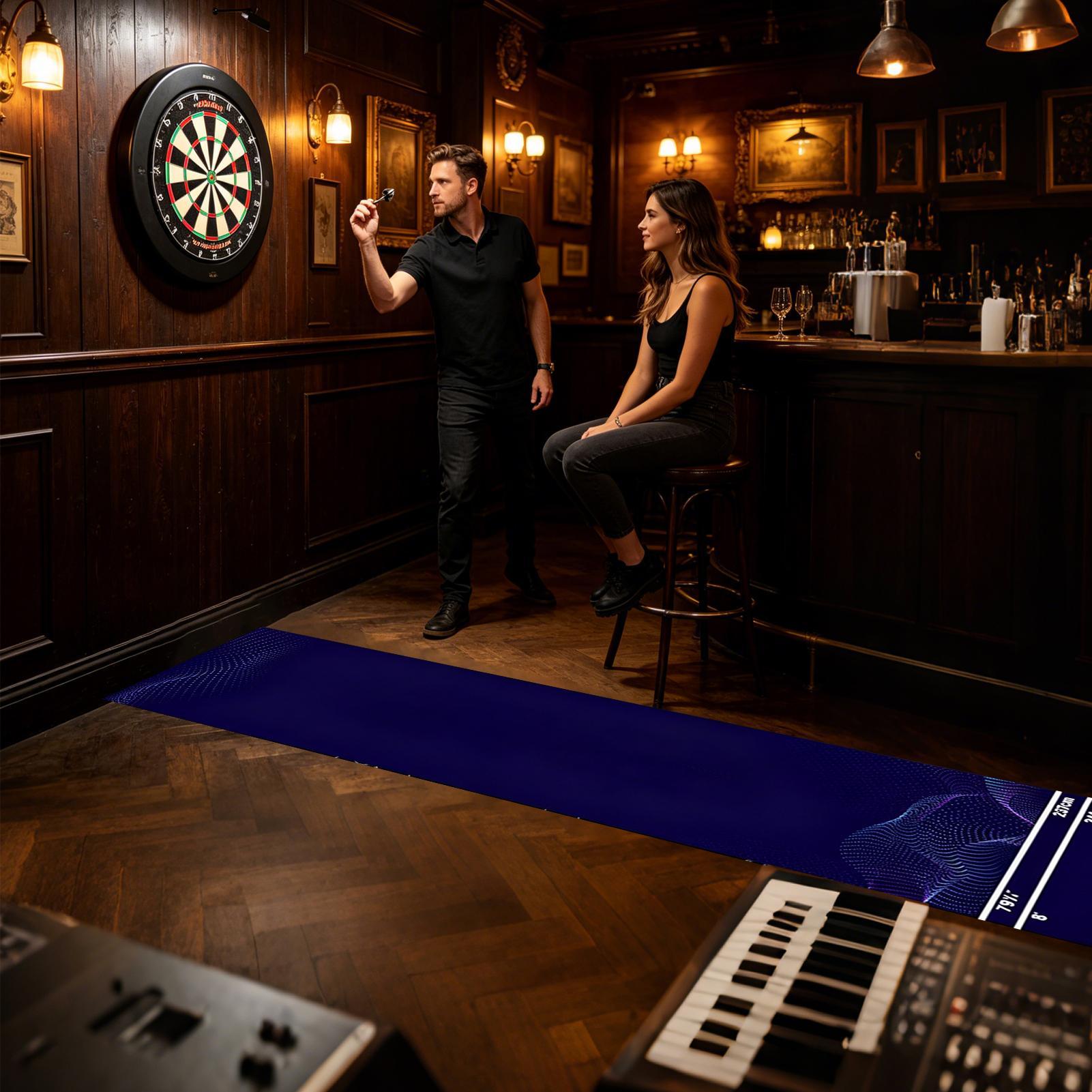 Throw Distance Board - Dart Board Mat Portable Non-Slip Crystal