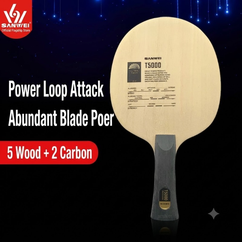 1pcs SANWEI T5000 Table Tennis - огляд і ціна Table Tennis Viscaria