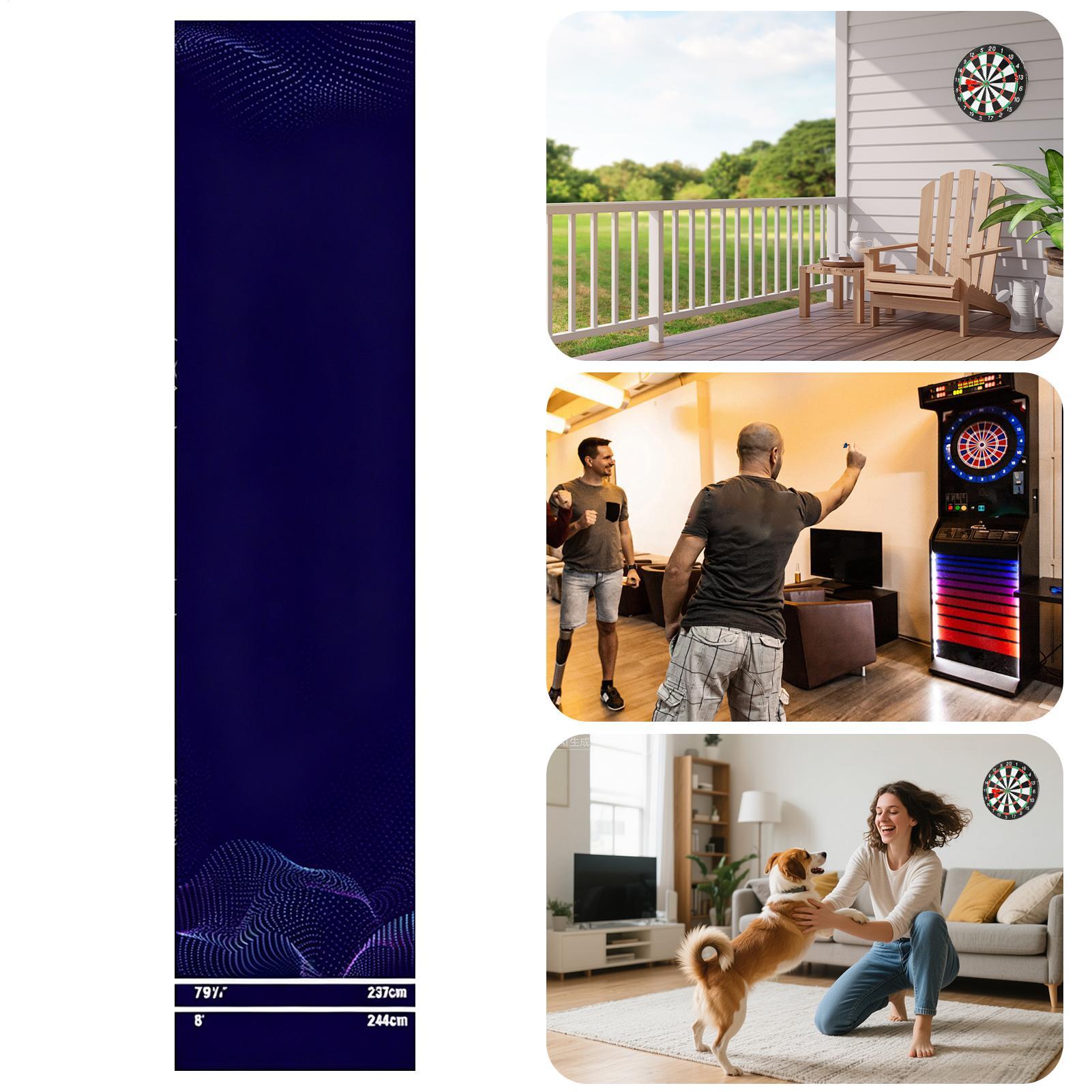 Dart Rug Portable Non-Slip Cry - огляд і ціна Throw Distance Board