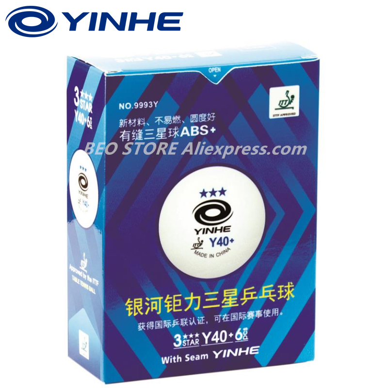 60 balls YINHE 3-star Y40+ H40 - огляд і ціна Table Tennis Olympics