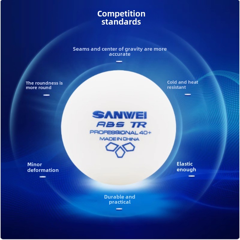 100 pcs Sanwei New Materials P - огляд і ціна Table Tennis Olympics