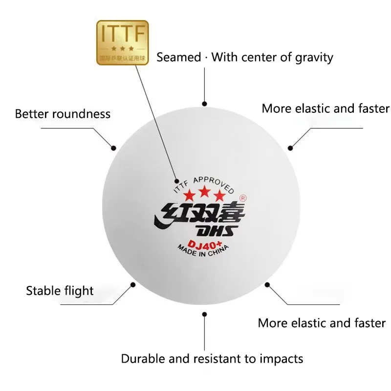 New DHS DJ40+ Table Tennis Bal - огляд і ціна Table Tennis Olympics