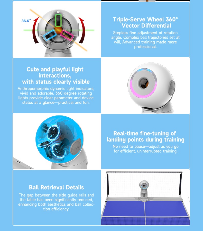 Upgraded Version Electric Inte - огляд і ціна Table Tennis Machine